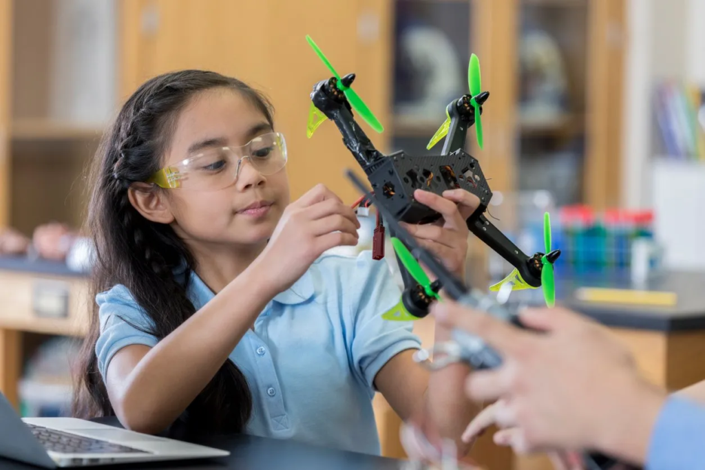 How are drones used in STEM?
