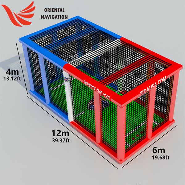 Inflatable Drone soccer Arena 12m x 6m x 4m