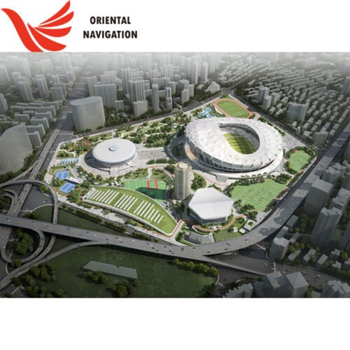 The Shanghai Gymnasium will host this drone soccer championship.