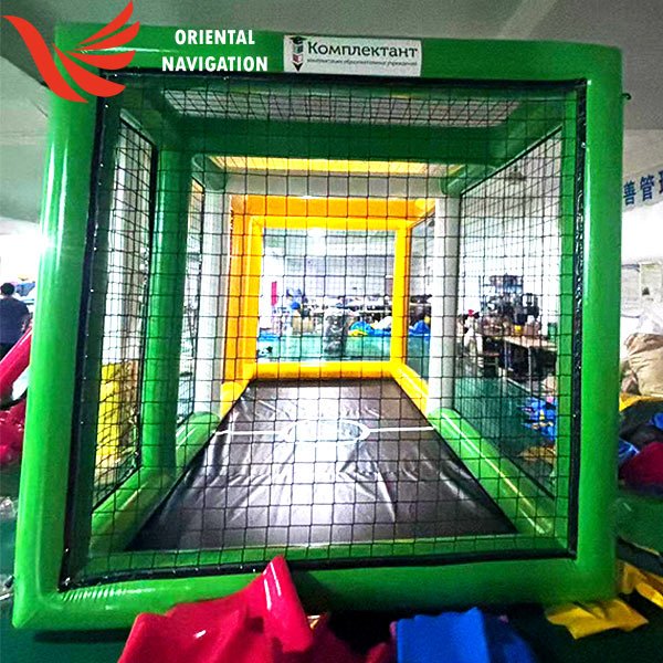 Russian STEM Institutions Embrace Yellow-Green Inflatable Drone Fields 6mx3mx3m
