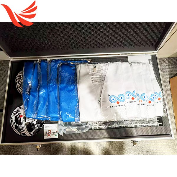 10x Adjustable Player Vests (White & Blue) in case