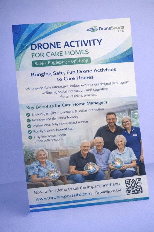 Bringing Drone Soccer into UK Care Homes