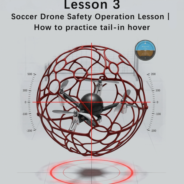 Lesson 3 | Soccer Drone Safety Operation Lesson: How to Practice Tail-In Hover?