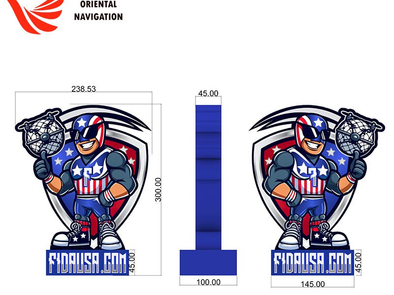 Customed Inflatable Arena & Mascot by Oriental Navigation
